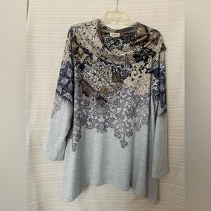ONE WORLD Multicolor Paisley Blouse